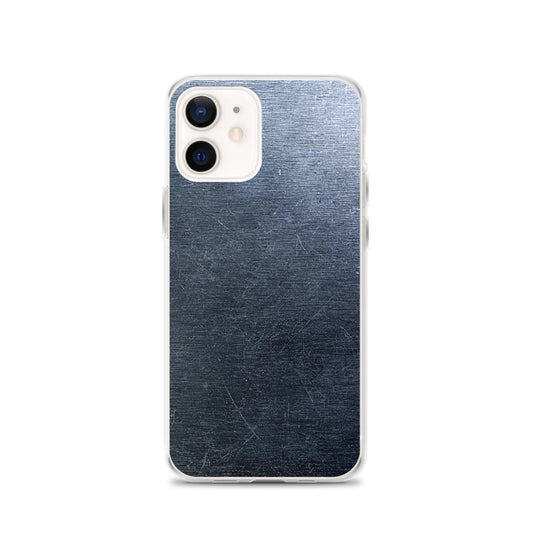 Brushed Dark Metal Flexible Clear iPhone Case Bump Resistant Corners CREATIVETECH