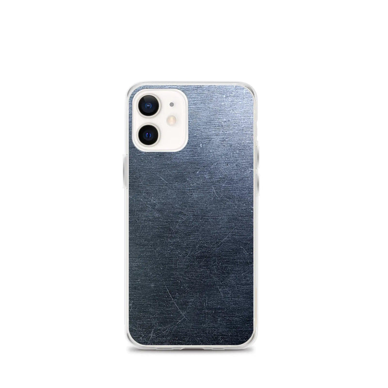 Load image into Gallery viewer, Brushed Dark Metal Flexible Clear iPhone Case Bump Resistant Corners CREATIVETECH