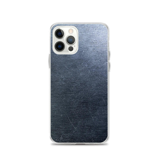 Brushed Dark Metal Flexible Clear iPhone Case Bump Resistant Corners CREATIVETECH