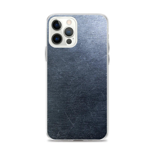 Brushed Dark Metal Flexible Clear iPhone Case Bump Resistant Corners CREATIVETECH