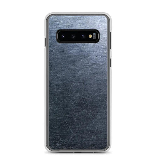 Brushed Industrial Metal Dark Flexible Clear Samsung Case Bump Resistant Corners CREATIVETECH