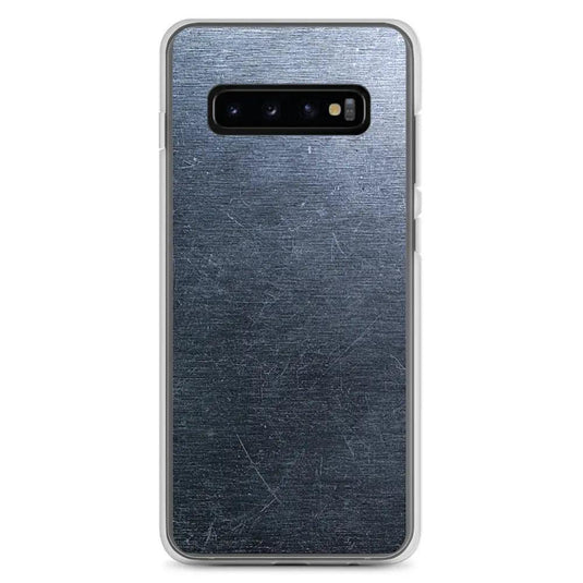 Brushed Industrial Metal Dark Flexible Clear Samsung Case Bump Resistant Corners CREATIVETECH