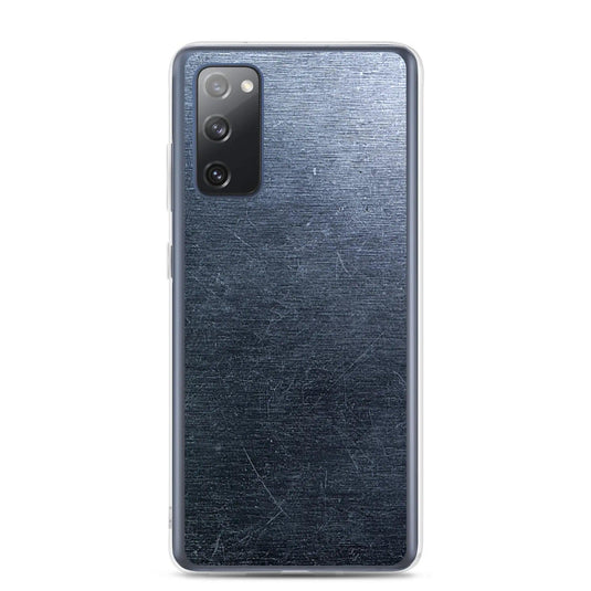 Brushed Industrial Metal Dark Flexible Clear Samsung Case Bump Resistant Corners CREATIVETECH