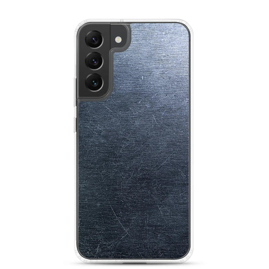 Brushed Industrial Metal Dark Flexible Clear Samsung Case Bump Resistant Corners CREATIVETECH