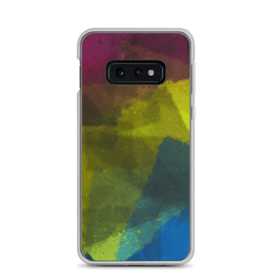 CMYK Cyan Magenta Yellow Black Industrial Watercolor Paint Brush Style Flexible Clear Samsung Case Bump Resistant Corners CREATIVETECH