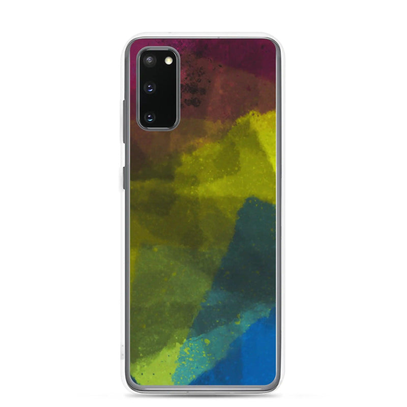 Load image into Gallery viewer, CMYK Cyan Magenta Yellow Black Industrial Watercolor Paint Brush Style Flexible Clear Samsung Case Bump Resistant Corners CREATIVETECH