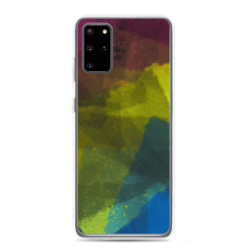 Load image into Gallery viewer, CMYK Cyan Magenta Yellow Black Industrial Watercolor Paint Brush Style Flexible Clear Samsung Case Bump Resistant Corners CREATIVETECH