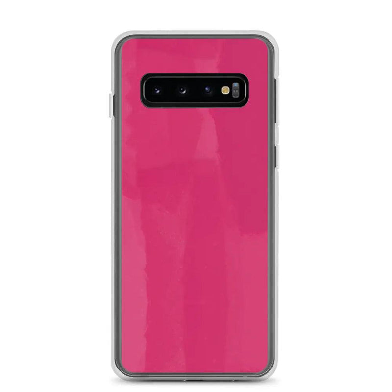 Load image into Gallery viewer, Colorful Berry Red Pink Industrial Paint Style Flexible Clear Samsung Case Bump Resistant Corners CREATIVETECH