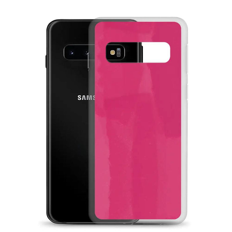 Load image into Gallery viewer, Colorful Berry Red Pink Industrial Paint Style Flexible Clear Samsung Case Bump Resistant Corners CREATIVETECH