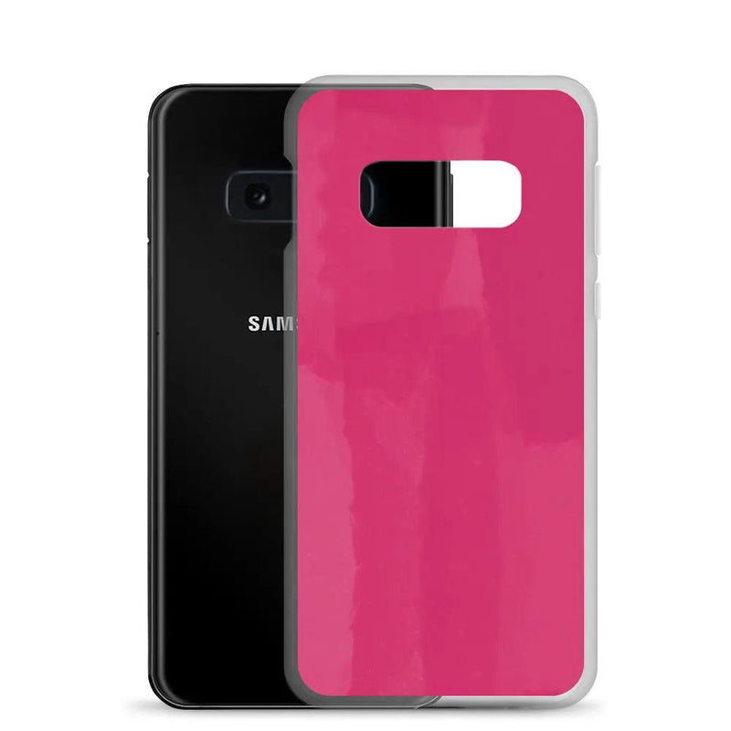 Load image into Gallery viewer, Colorful Berry Red Pink Industrial Paint Style Flexible Clear Samsung Case Bump Resistant Corners CREATIVETECH