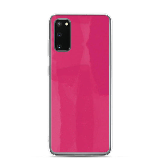 Colorful Berry Red Pink Industrial Paint Style Flexible Clear Samsung Case Bump Resistant Corners CREATIVETECH