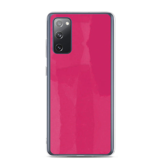 Colorful Berry Red Pink Industrial Paint Style Flexible Clear Samsung Case Bump Resistant Corners CREATIVETECH