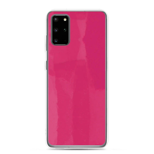 Colorful Berry Red Pink Industrial Paint Style Flexible Clear Samsung Case Bump Resistant Corners CREATIVETECH