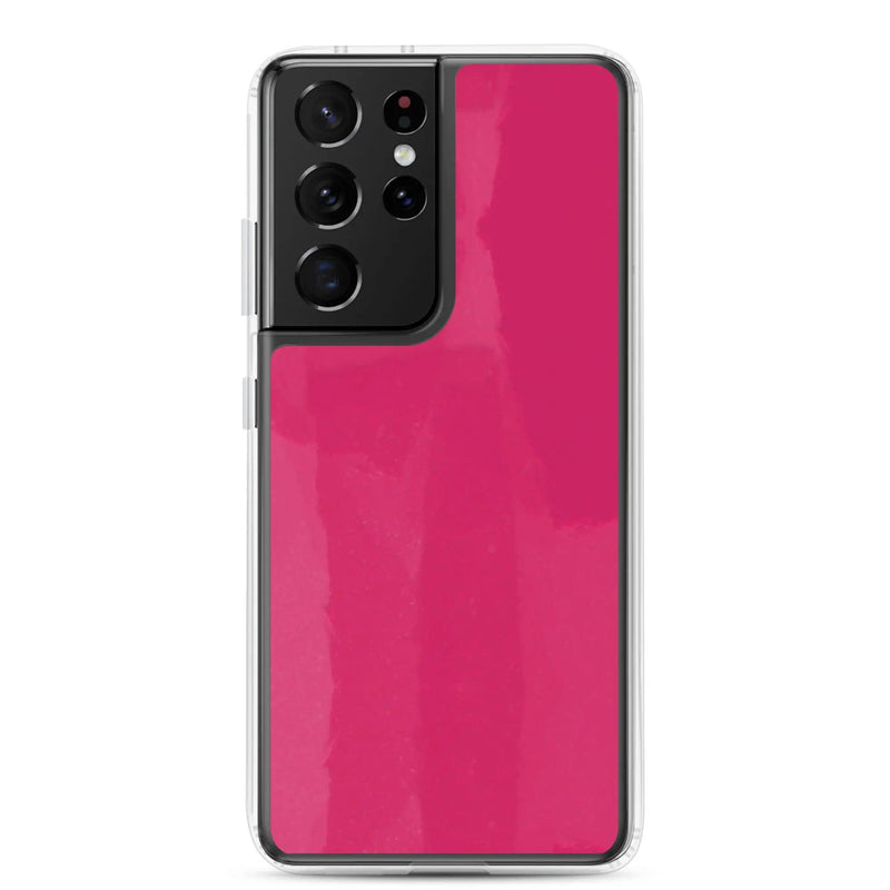 Load image into Gallery viewer, Colorful Berry Red Pink Industrial Paint Style Flexible Clear Samsung Case Bump Resistant Corners CREATIVETECH
