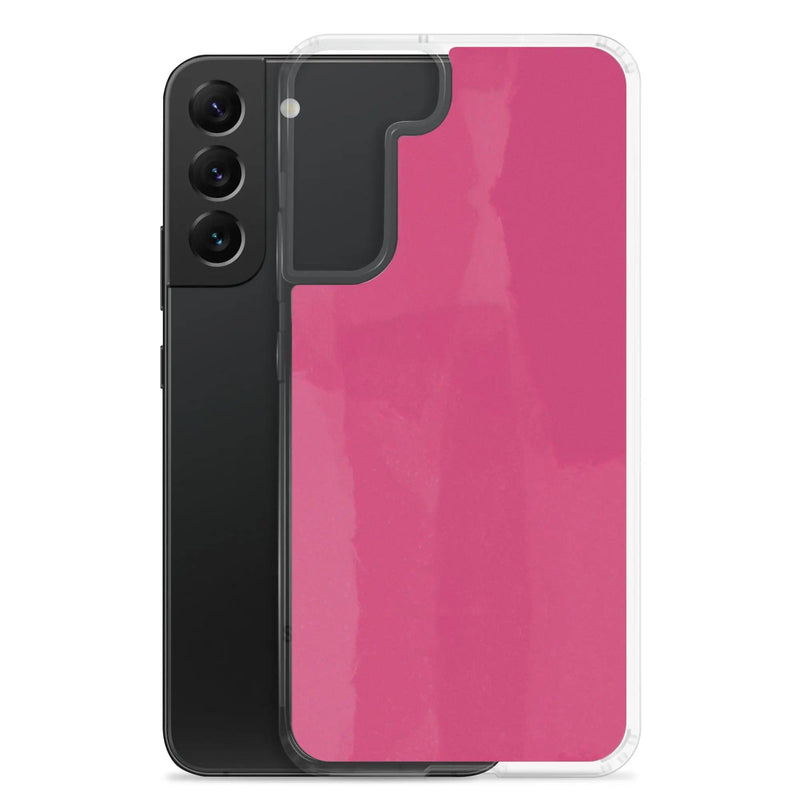 Load image into Gallery viewer, Colorful Berry Red Pink Industrial Paint Style Flexible Clear Samsung Case Bump Resistant Corners CREATIVETECH