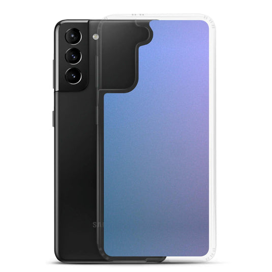Colorful Blue Violet Screen Flexible Clear Samsung Case Bump Resistant Corners CREATIVETECH
