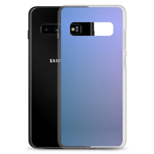 Colorful Blue Violet Screen Flexible Clear Samsung Case Bump Resistant Corners CREATIVETECH