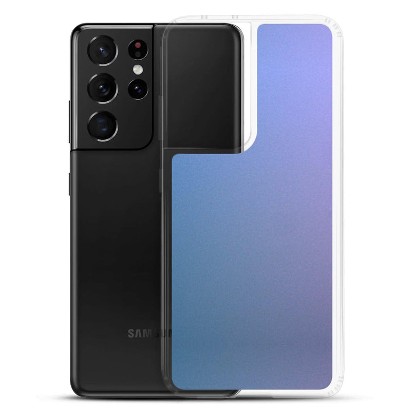 Load image into Gallery viewer, Colorful Blue Violet Screen Flexible Clear Samsung Case Bump Resistant Corners CREATIVETECH