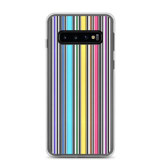 Colorful Discrete Rainbow LGBT Striped Flexible Clear Samsung Case Bump Resistant Corners CREATIVETECH