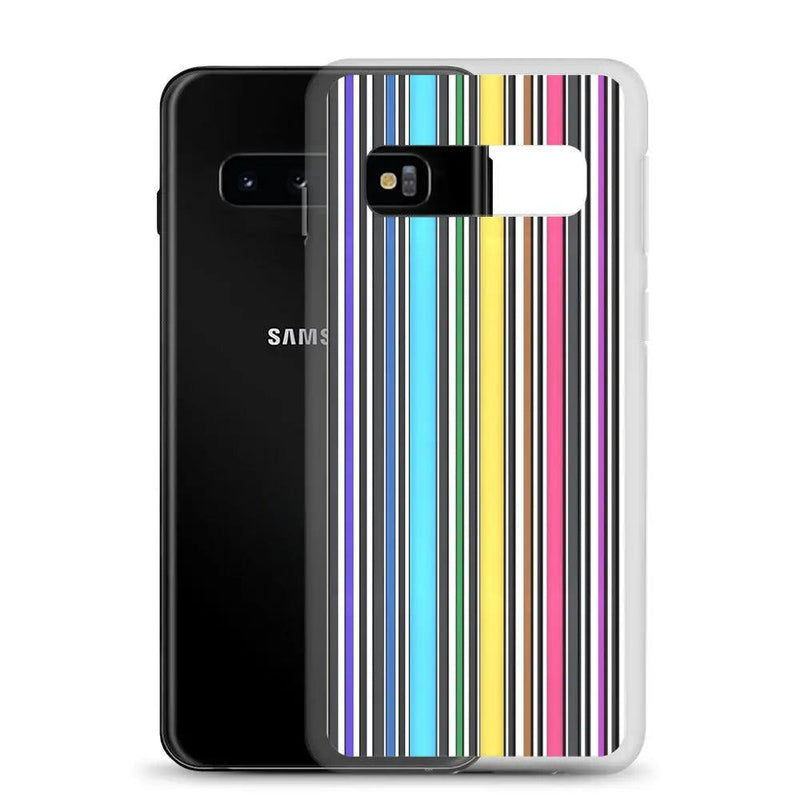 Load image into Gallery viewer, Colorful Discrete Rainbow LGBT Striped Flexible Clear Samsung Case Bump Resistant Corners CREATIVETECH