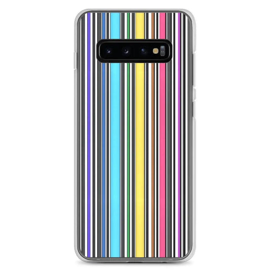 Colorful Discrete Rainbow LGBT Striped Flexible Clear Samsung Case Bump Resistant Corners CREATIVETECH