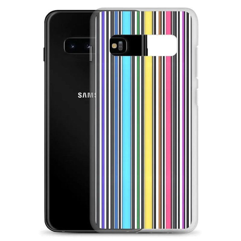 Load image into Gallery viewer, Colorful Discrete Rainbow LGBT Striped Flexible Clear Samsung Case Bump Resistant Corners CREATIVETECH