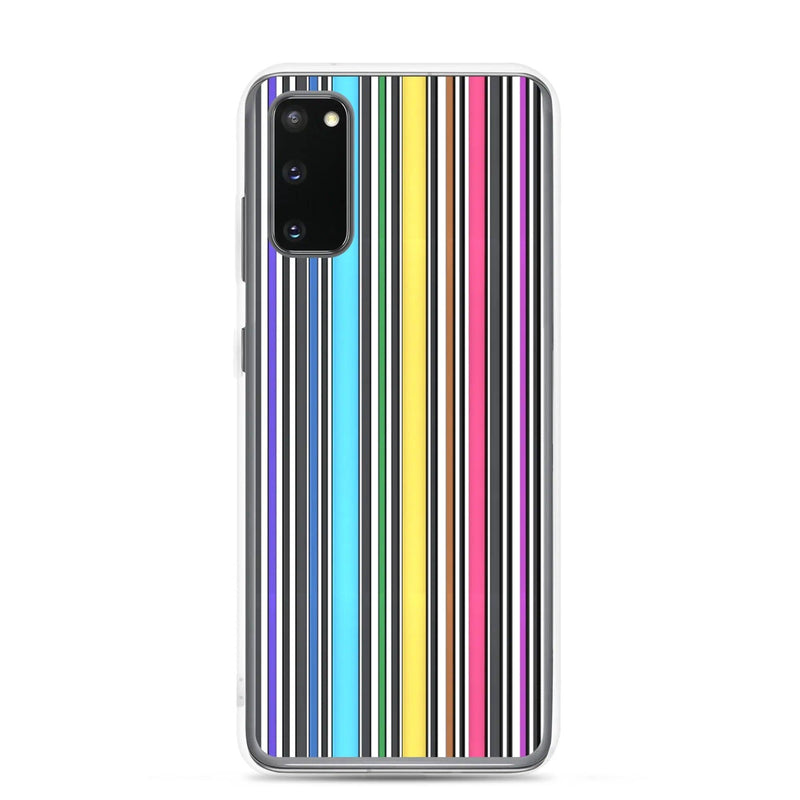 Load image into Gallery viewer, Colorful Discrete Rainbow LGBT Striped Flexible Clear Samsung Case Bump Resistant Corners CREATIVETECH