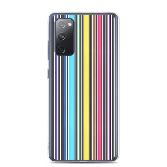 Colorful Discrete Rainbow LGBT Striped Flexible Clear Samsung Case Bump Resistant Corners CREATIVETECH