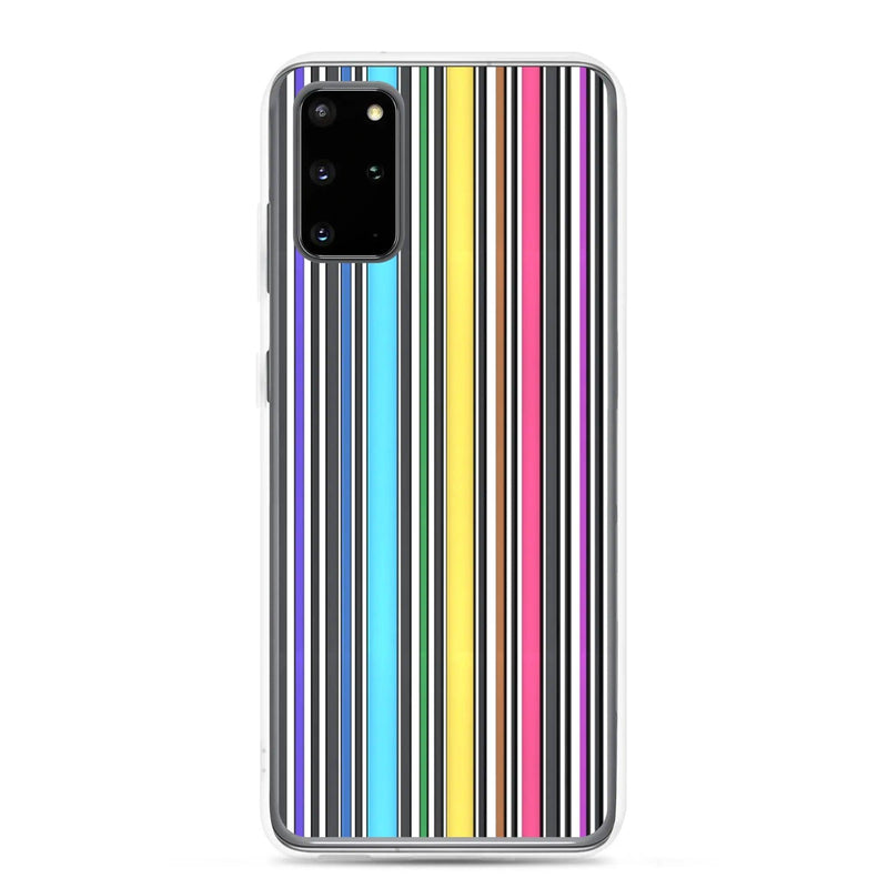 Load image into Gallery viewer, Colorful Discrete Rainbow LGBT Striped Flexible Clear Samsung Case Bump Resistant Corners CREATIVETECH