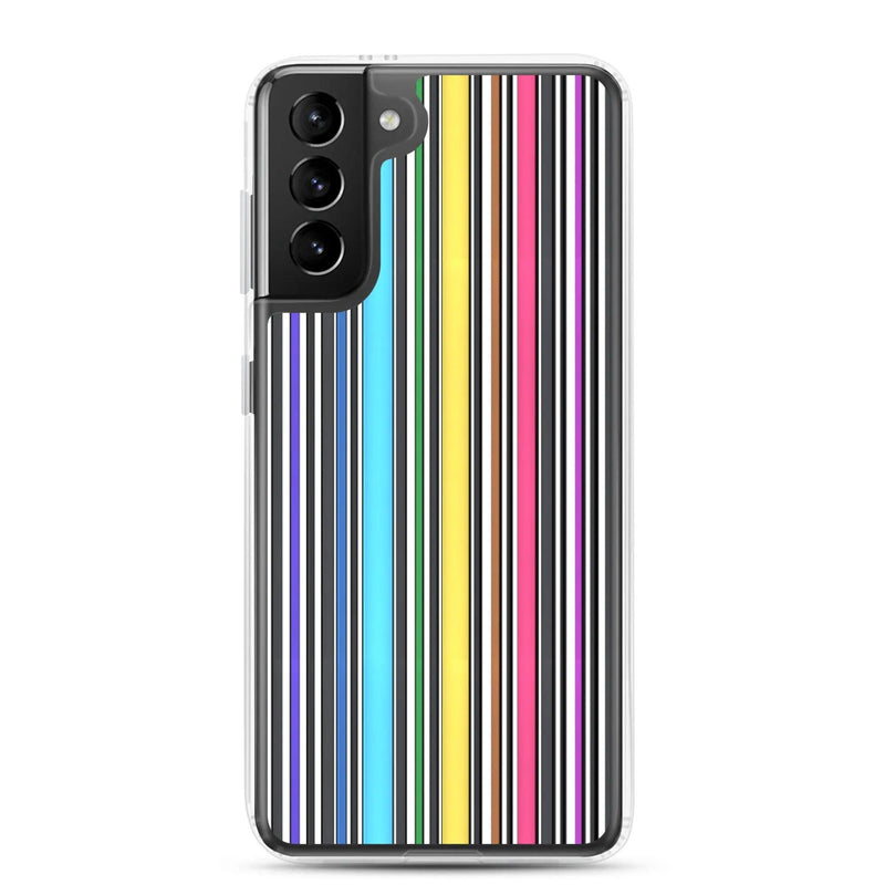 Load image into Gallery viewer, Colorful Discrete Rainbow LGBT Striped Flexible Clear Samsung Case Bump Resistant Corners CREATIVETECH