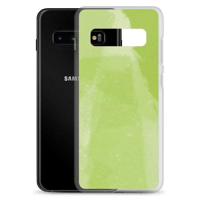 Load image into Gallery viewer, Colorful Fresh Green Industrial Watercolor Paint Brush Style Flexible Clear Samsung Case Bump Resistant Corners CREATIVETECH