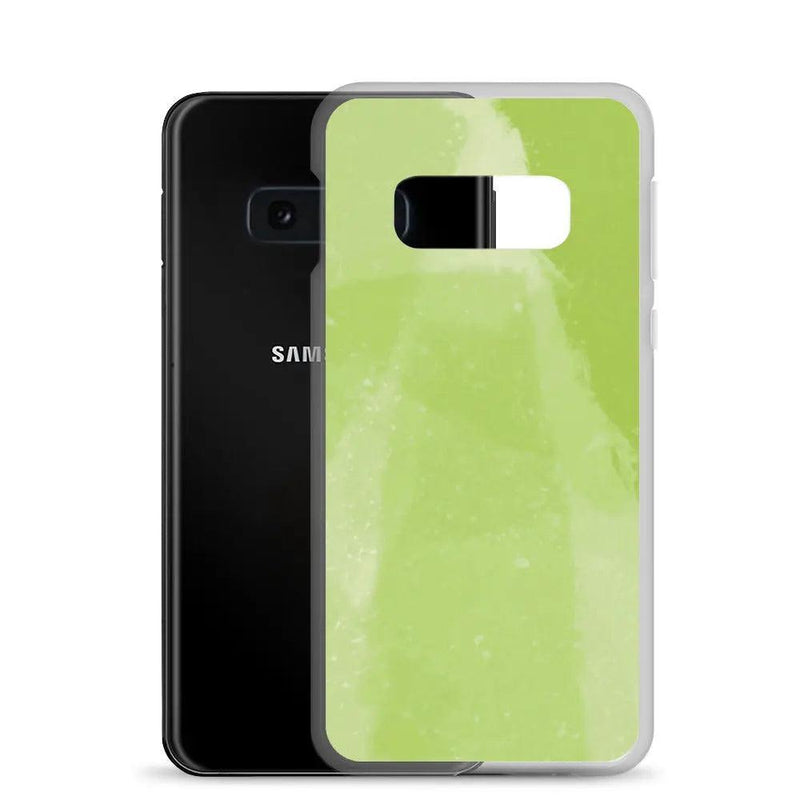 Load image into Gallery viewer, Colorful Fresh Green Industrial Watercolor Paint Brush Style Flexible Clear Samsung Case Bump Resistant Corners CREATIVETECH