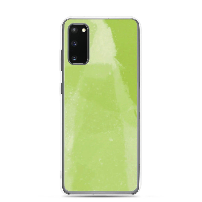 Load image into Gallery viewer, Colorful Fresh Green Industrial Watercolor Paint Brush Style Flexible Clear Samsung Case Bump Resistant Corners CREATIVETECH