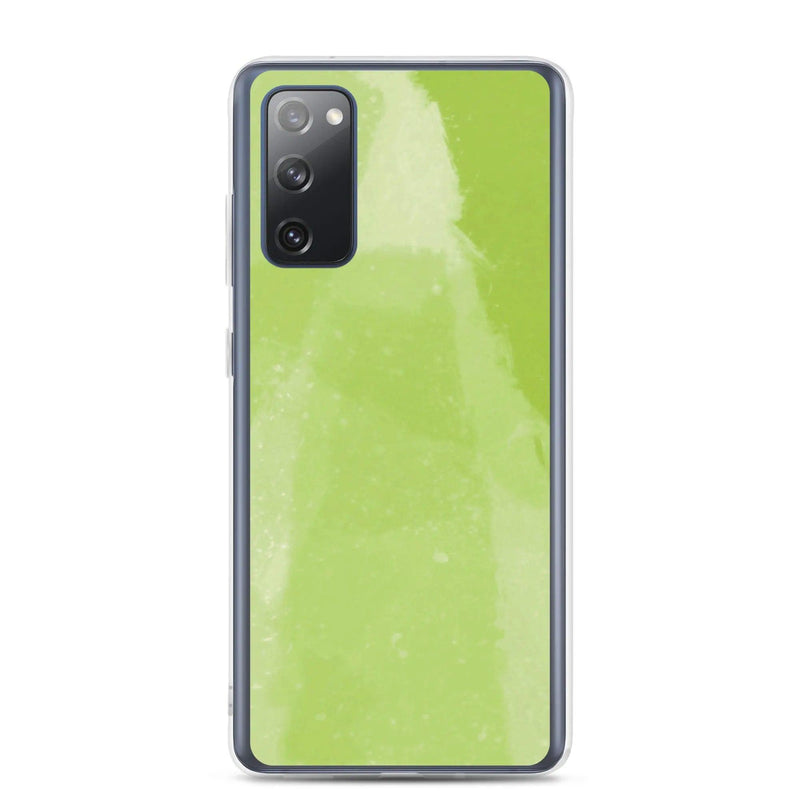 Load image into Gallery viewer, Colorful Fresh Green Industrial Watercolor Paint Brush Style Flexible Clear Samsung Case Bump Resistant Corners CREATIVETECH