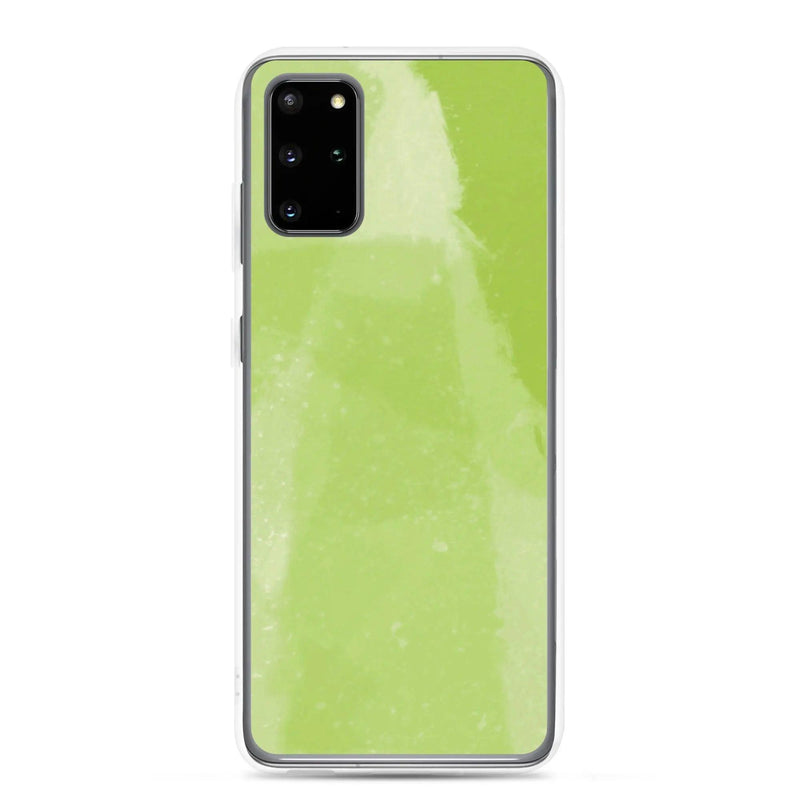 Load image into Gallery viewer, Colorful Fresh Green Industrial Watercolor Paint Brush Style Flexible Clear Samsung Case Bump Resistant Corners CREATIVETECH