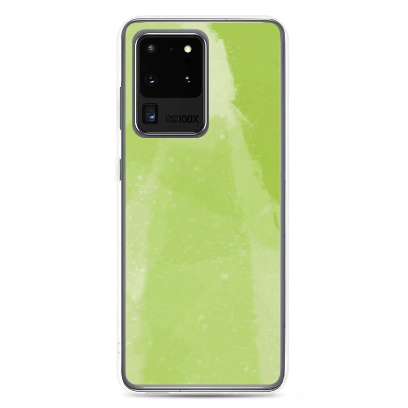 Load image into Gallery viewer, Colorful Fresh Green Industrial Watercolor Paint Brush Style Flexible Clear Samsung Case Bump Resistant Corners CREATIVETECH