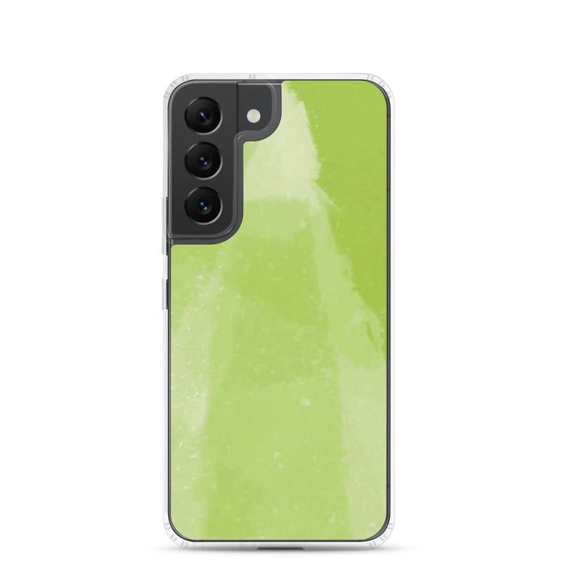 Load image into Gallery viewer, Colorful Fresh Green Industrial Watercolor Paint Brush Style Flexible Clear Samsung Case Bump Resistant Corners CREATIVETECH