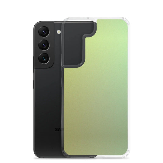 Colorful Green Yellow Screen Flexible Clear Samsung Case Bump Resistant Corners CREATIVETECH