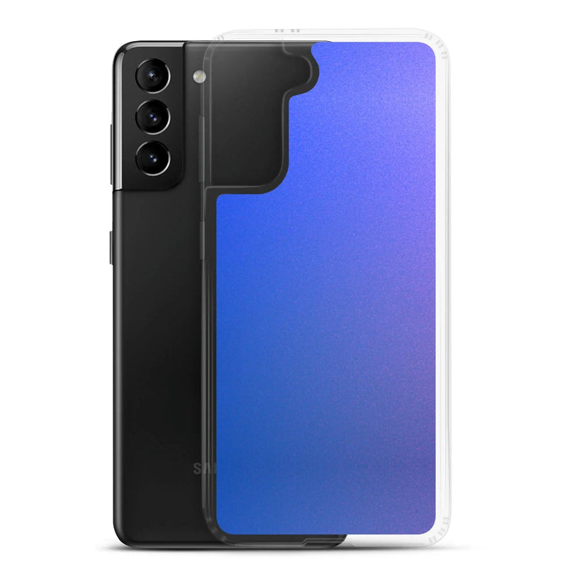 Load image into Gallery viewer, Colorful Intense Blue Violet Gradient Flexible Clear Samsung Case Bump Resistant Corners CREATIVETECH