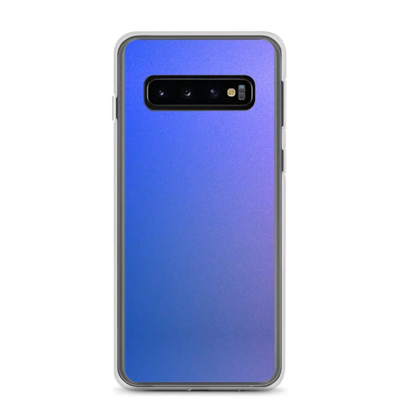 Load image into Gallery viewer, Colorful Intense Blue Violet Gradient Flexible Clear Samsung Case Bump Resistant Corners CREATIVETECH