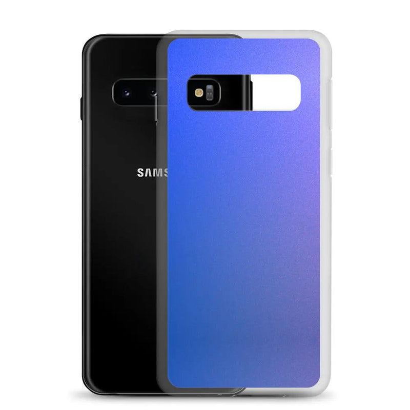 Load image into Gallery viewer, Colorful Intense Blue Violet Gradient Flexible Clear Samsung Case Bump Resistant Corners CREATIVETECH