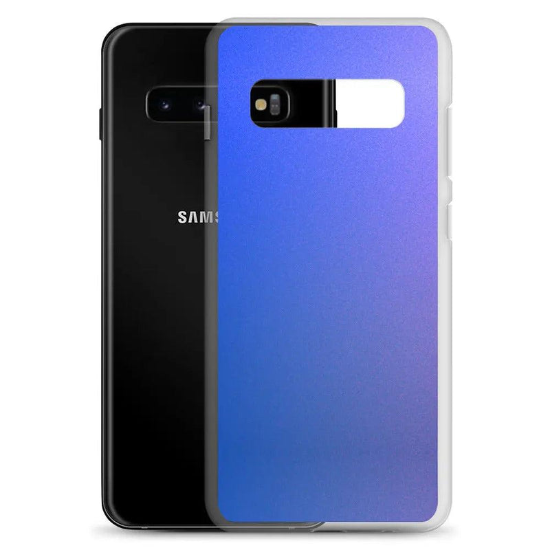 Load image into Gallery viewer, Colorful Intense Blue Violet Gradient Flexible Clear Samsung Case Bump Resistant Corners CREATIVETECH