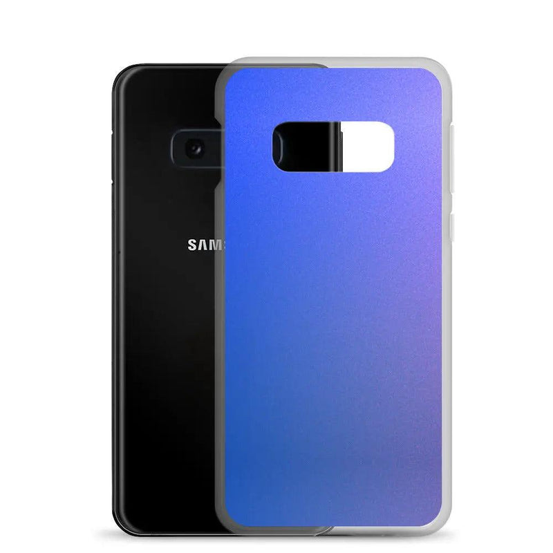 Load image into Gallery viewer, Colorful Intense Blue Violet Gradient Flexible Clear Samsung Case Bump Resistant Corners CREATIVETECH
