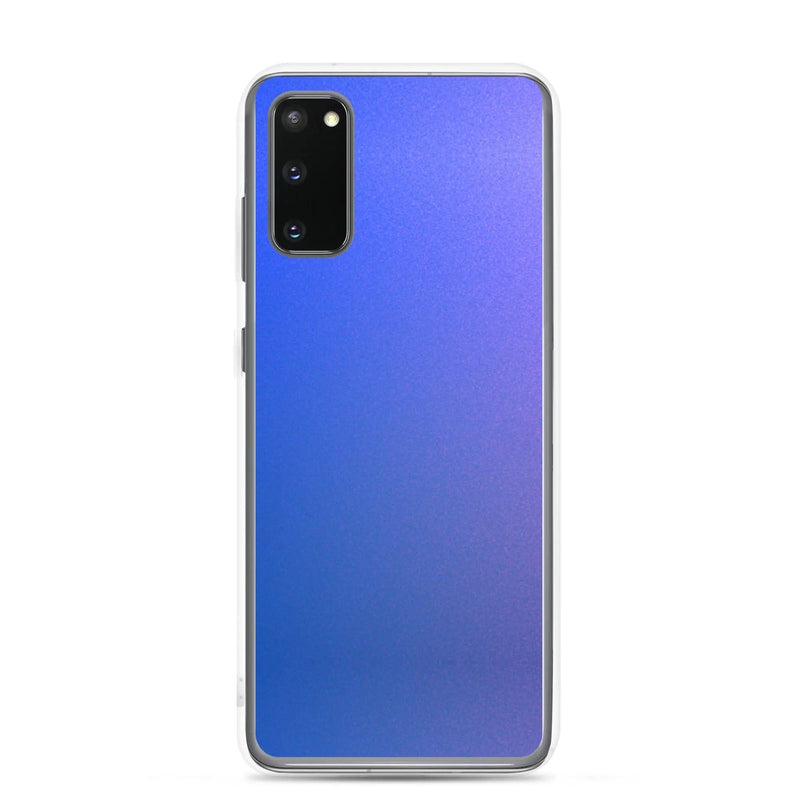Load image into Gallery viewer, Colorful Intense Blue Violet Gradient Flexible Clear Samsung Case Bump Resistant Corners CREATIVETECH
