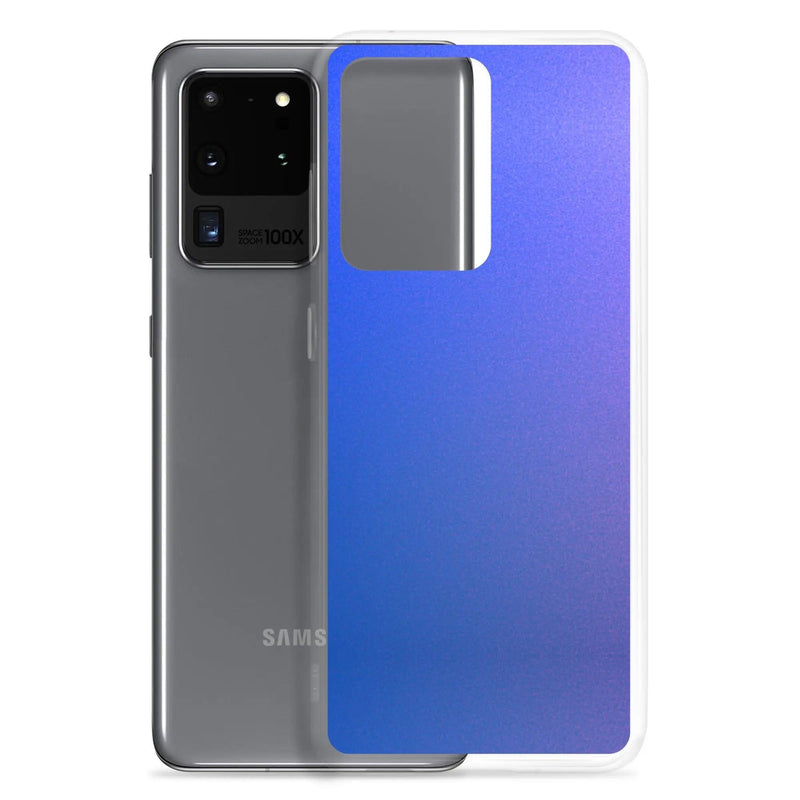 Load image into Gallery viewer, Colorful Intense Blue Violet Gradient Flexible Clear Samsung Case Bump Resistant Corners CREATIVETECH