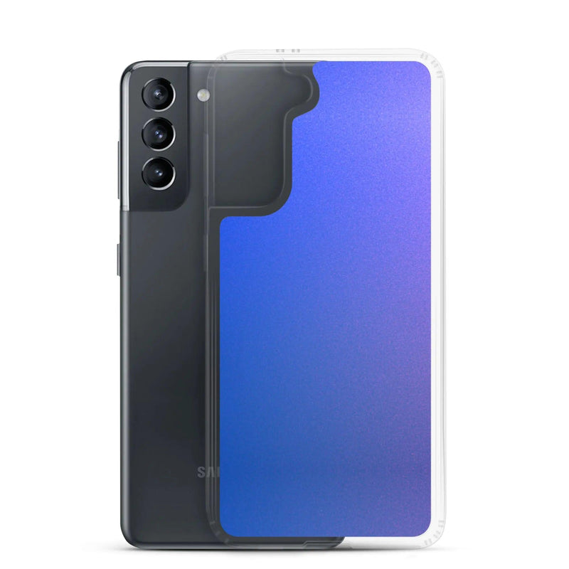 Load image into Gallery viewer, Colorful Intense Blue Violet Gradient Flexible Clear Samsung Case Bump Resistant Corners CREATIVETECH