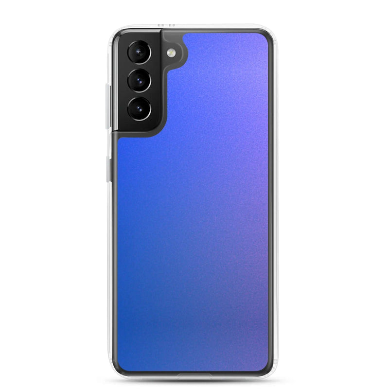 Load image into Gallery viewer, Colorful Intense Blue Violet Gradient Flexible Clear Samsung Case Bump Resistant Corners CREATIVETECH