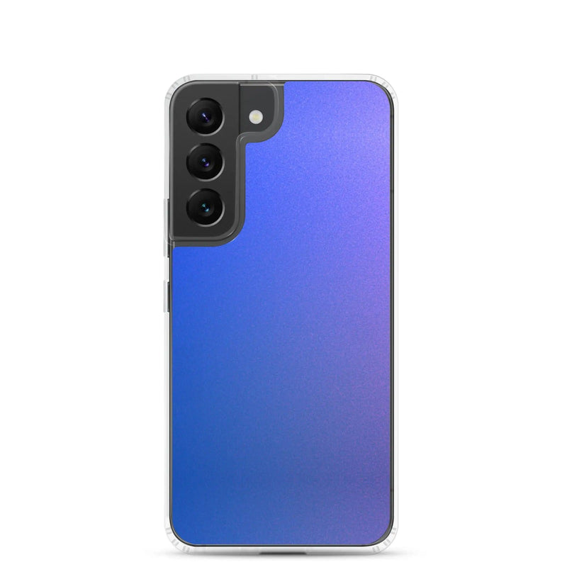 Load image into Gallery viewer, Colorful Intense Blue Violet Gradient Flexible Clear Samsung Case Bump Resistant Corners CREATIVETECH
