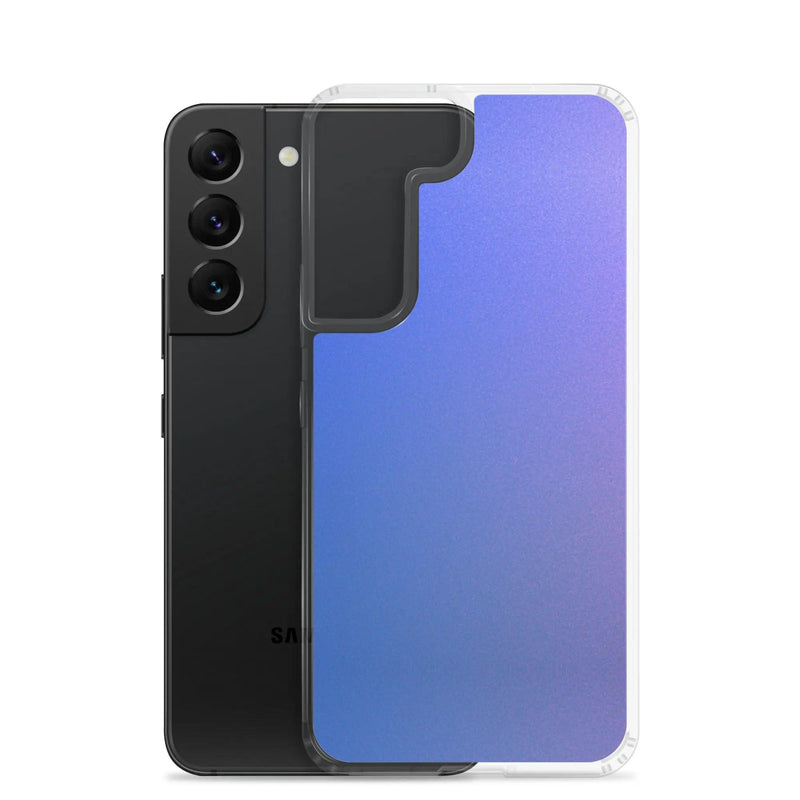 Load image into Gallery viewer, Colorful Intense Blue Violet Gradient Flexible Clear Samsung Case Bump Resistant Corners CREATIVETECH