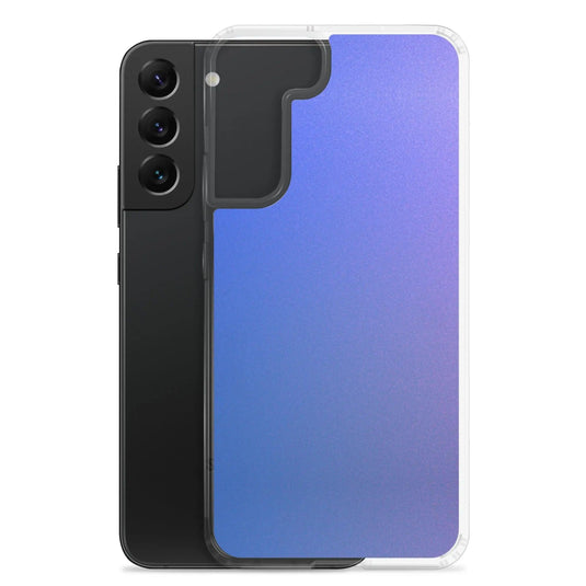 Colorful Intense Blue Violet Gradient Flexible Clear Samsung Case Bump Resistant Corners CREATIVETECH